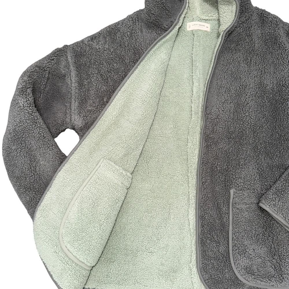 NWOT Lucky Brand Reversible Oversize Sherpa Cardigan - Size XS/S - Picture 2 of 5